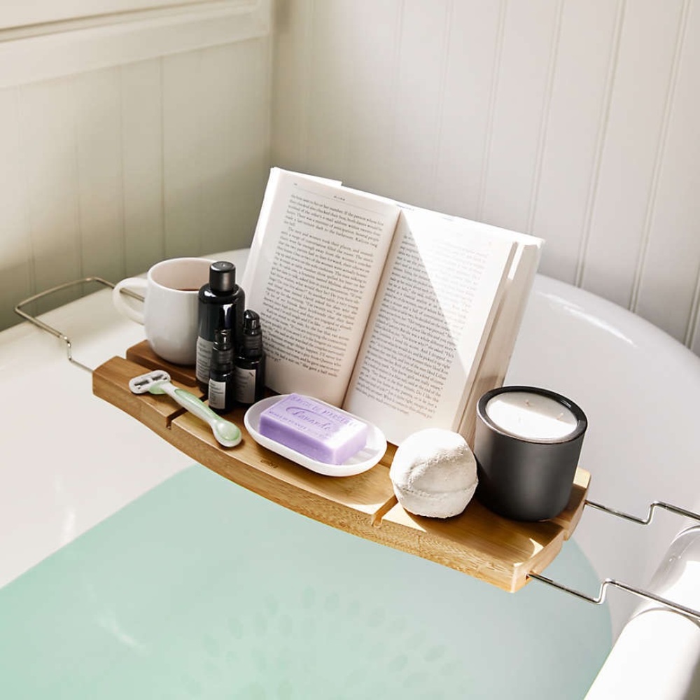 Bamboo Bathtub Caddy